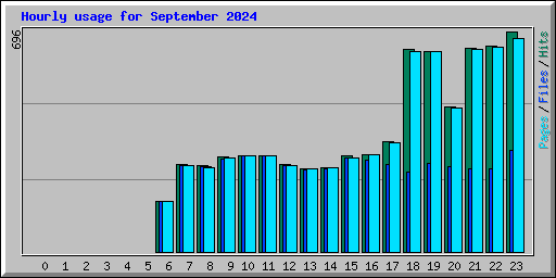 Hourly usage for September 2024