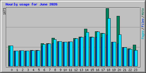 Hourly usage for June 2026