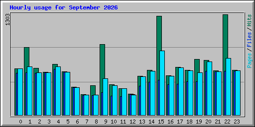 Hourly usage for September 2026